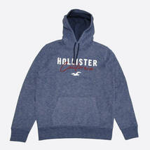 ★SALE★Hollister/ホリスター★アップリケロゴオーバーパーカー (Navy/L)_画像1