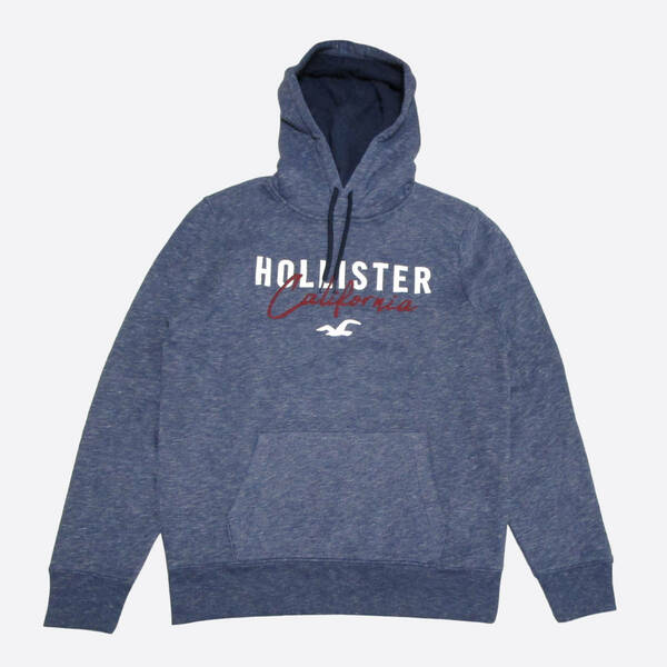 ★SALE★Hollister/ホリスター★アップリケロゴオーバーパーカー (Navy/L)