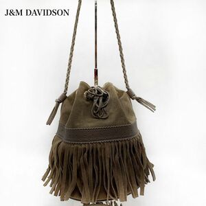 美品！J&M DAVIDSON ジェイアンドエムデヴィットソン　カーニバル　ハンドバッグ　ショルダーバッグ スエード　ヌバック　