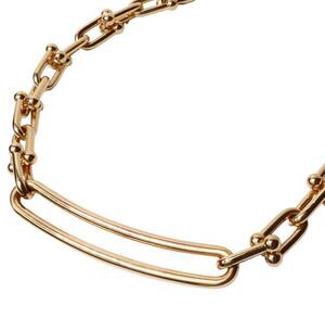 [ special sale!]TIFFANY&Co. Tiffany Au750 K18YG hardware link necklace yellow gold accessory 