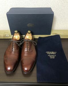 【極美品】CROCKETT&JONES （クロケット＆ジョーンズ） ハンドグレードモデル UK8 E 