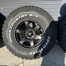 引取歓迎　4本 RAYS レイズ グラムライツ 57DR-X 17 8J 6/139.7 +20 TOYO トーヨー オープンカントリー R/T 285/70R17 プラド　ハイラック_画像3