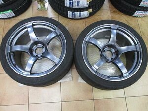 ジャンク！TC-4/YH18インチ2本セット　18X9.5J　5H　PCD114.3　OFF12 　太田