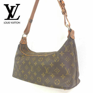 LOUIS VUITTON 旧型 ブローニュ PM モノグラム ショルダーバッグ ワンショルダー ヴィンテージ レザー PVC usa製 TALON ルイヴィトン 70s