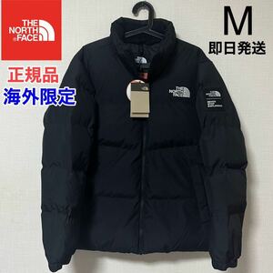 送料無料 THE NORTH FACE ノースフェイス ダウンジャケット ジャケット メンズ レディース M ブラック 刺繍 正規品 海外限定