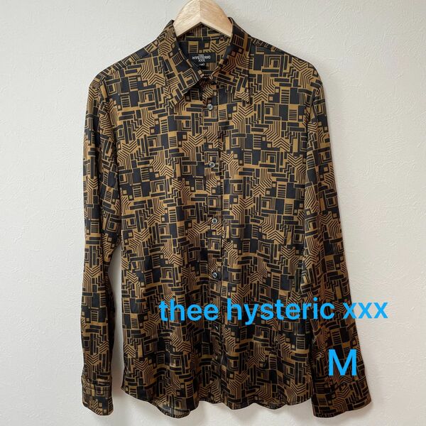 thee hysteric xxx総柄 シャツ デザイン Ｍ