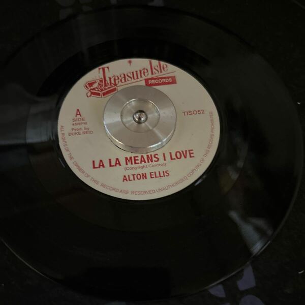 レゲエ　7インチ　ALTON ELLIS LALA MEANS I LOVE YOU