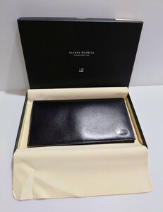 未使用品!! dunhill ダンヒル/二つ折り長財布/ワーウィック/BOXCALF SKINカーフスキン/ レザー/ ロングウォレット/ ブラック/ 財布