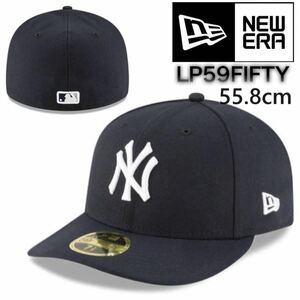 ☆正規品新品☆NEWERA 59FIFTY LOW PROFILE ニューエラ キャップ 5950シリーズ ロープロファイル ヤンキース ネイビー 7 (55.8cm)