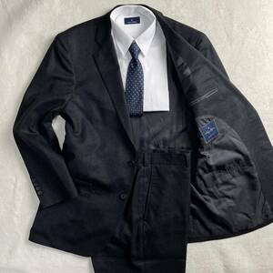 【XLサイズ未使用級】ブルックスブラザーズ スーツ セットアップ カノニコ チャコールグレー XL ビジネス メンズ Brooks Brothers CANONICO