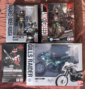 ★魂ウェブ限定 未開封品★バンダイS.H.Figuarts 仮面ライダークウガ アメイジングM アンク ゴーストムサシ魂 ギルスレイダー 4点セット★