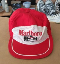 Marlboro　マルボロ　世界選手権チーム　キャップ　帽子　スナップバック　ビンテージ　Mサイズ_画像1