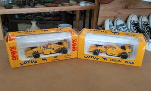 ONYX　オニキス　ミニカー　LOTUS 100T　HONDA　CAMEL / LOTUS 101　EPSON PIAA　ネルソン・ピケ　レーシングカー　2個セット