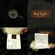 【S2982】Paul Smith COLLECTION ポールスミスコレクション テーラードジャケット コーデュロイ 花柄 サイズL_画像9