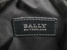 2311-51 バリー ショルダーバッグ BALLY ナイロン製 ブラック 上ZIP_画像3