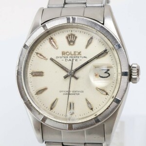 2311-619 ロレックス オートマチック 腕時計 ROLEX 6535 cal.1030 オイスターパーペチュアル デイト FF60刻印 純正ブレス