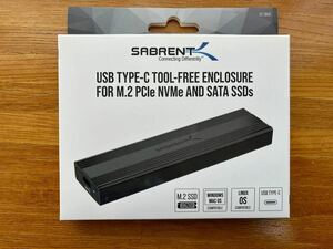 SABRENT M.2 SSD外付けケース/ M.2 SSD PCIe NVMeとSATA SSDに対応　EC-SNVE