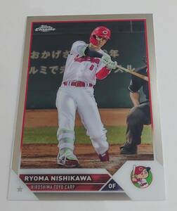 2023 TOPPS NPB CHROME ベースボールカード 36 広島カープ 西川龍馬 トップス クローム