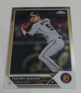 2023 TOPPS NPB CHROME ベースボールカード 75 阪神タイガース 中野拓夢 トップス クローム WBC侍ジャパン