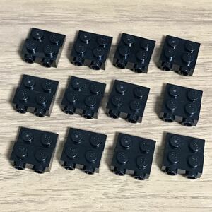 LEGO レゴ ブロック 側面ポッチ スタッド プレート2×2 / ブラック 黒
