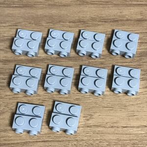 LEGO レゴ ブロック 側面ポッチ スタッド プレート2×2 / グレー 灰色