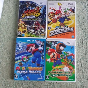 お得 マリオテニス ウルトラスマッシュ ストライカーズ スポーツミックス ファミリーベースボール Wii WiiU