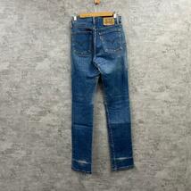 Levi's805 74 イタリア製 レディース ブルー ジップフライ デニムジーンズパンツ W28L34 8057469 オレンジタブ USA 海外古着 L220202-H229_画像2