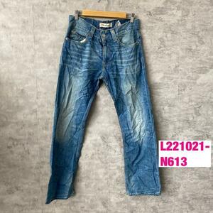 Levi's506 ライトブルー スタンダード デニムジーンズパンツ W31L32 実寸W30in 赤タブ 00506-0418 USA 海外輸入 古着 L221021-N613