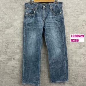 Levi's569TM ブルー ジップフライ デニムジーンズパンツ W33L30 赤タブ 00569-0133 USA 海外輸入 古着 L220529-N289