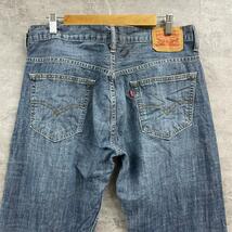 Levi's569TM ブルー ジップフライ デニムジーンズパンツ W33L30 赤タブ 00569-0133 USA 海外輸入 古着 L220529-N289_画像4