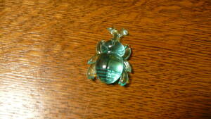  new goods unused toy. gem plastic gem rhinoceros beetle green 