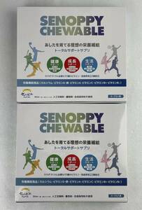 真738 新品未開封 SENOPPY CHEWABLE セノッピーチュアブル ヨーグルト味60ｇ（2ｇ×30包）2個セット　賞味期限2024年10月・2025年08月　②