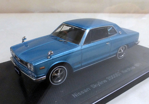 EBBRO エブロ 1/43 Nissan Skyline 2000GT Hardtop 1971（ブルーM） 