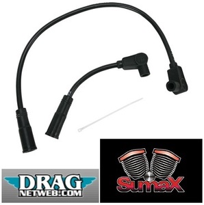 SUMAX Hsu Max TAYLOR PLUG WIRES BLACK DS-242601 S20031 чёрный plug cord тросик Softail Dyna FLST FXST FXD и т.п. 