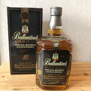 【未開栓】Ballantine’s Gold Seal Special Reserve Scotch Whisky 12years old 1.00L バランタイン12年ゴールドシール1リットル/古酒/