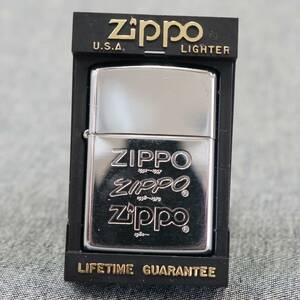 送料無料 ZIPPO 1991年 Ⅶ 3書体（1932-1957 1958-1979 1980-） 長期保管品 プラケース付き ビンテージ レトロ