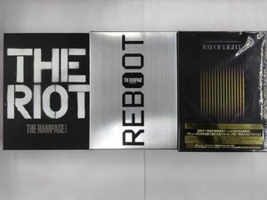 Y127-231119-16 THE RAMPAGE from EXILE TRIBE CDアルバム初回版BOX DVD付 3タイトルセット 中古品 THE RIOT REBOOT RAY OF LIGHT