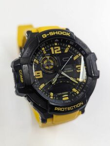 A97-231111-154【中古】CASIO G-SHOCK GA-1000 スカイコクピット アナデジ ブラック イエロー 動作品