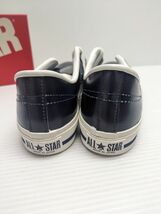 A309-231122-150【未使用】CONVERSE ONE STAR J コンバース　ワンスターJ ミッドナイトブルー　日本製　本革　レザー　_画像4