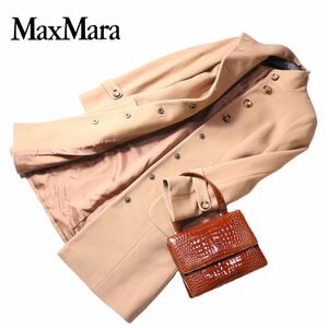【極上の一枚】Maxmara 2wayスタイルコート　人気のキャメル♪ max&co. マックスマーラ マックスアンドコー ロングコート定価16.8万