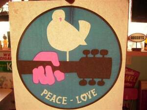 ビンテージ Rat’s Hole アイロンプリント 熱転写 Peace&Love