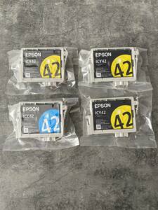 インクカートリッジ EPSON 純正 ICY42 ICC42 未使用品 エプソン　IC4CL42用