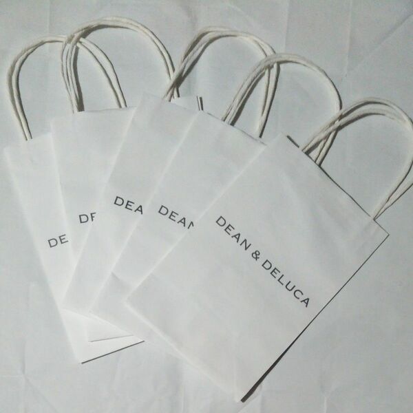 DEAN&DELUCA 紙袋 5枚 ショッパー 手提げ袋 ディーンアンドデルーカ ショップ袋