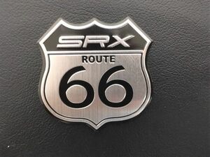 送料無料 ルート66 アルミステッカー ハーレーダビットソン キャデラック フォード ROUTE66 シール 車 バイク ジープ アメリカ SRX