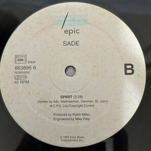 ◎O393◎LP レコード Sade シャーデー/Smooth Operator/663895 6/EU盤の画像6