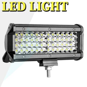 送料込.. ジムニー ランクル 1個 LED ワークライト 14400LM 作業灯 投光器 前照灯 4P144W 照明 フォグランプ 144W トラック 12V~24V兼用