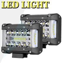 送料込.. 180度超広角発光 18000LM SM90W3M ホワイト 6500K 三面発光 LEDワークライト 作業灯 前照灯 車幅灯 オートバイ バイク 2個 180W_画像1