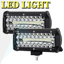 ランクル 2個 12V/24V兼用 24000LM 240W 投光器 前照灯 ジムニー LEDワークライト 作業灯 トラック 7インチ _ホワイト 6500K_ 3P120W_画像1