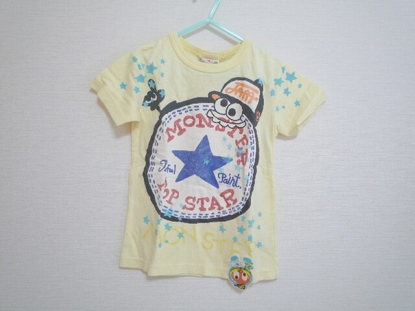 送料無料 JAM ジャム 半袖Tシャツ イエロー スニーカー柄 120cm 新品