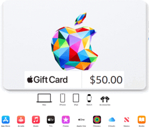 App Store & iTunes Gift Cards US専用 $50ドル アップルストア ギフトカード 即日発行 コード送付